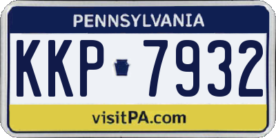 PA license plate KKP7932