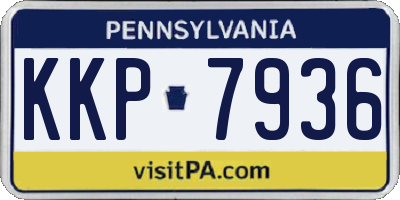 PA license plate KKP7936