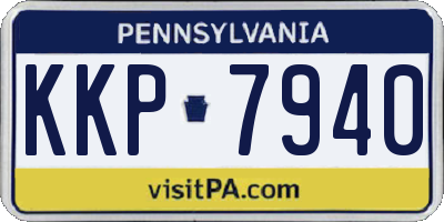 PA license plate KKP7940