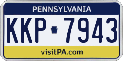 PA license plate KKP7943