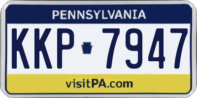 PA license plate KKP7947
