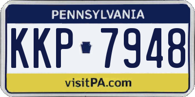 PA license plate KKP7948