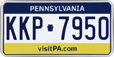 PA license plate KKP7950