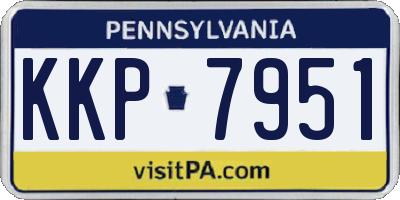 PA license plate KKP7951