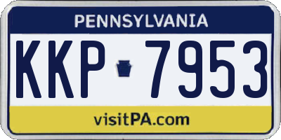 PA license plate KKP7953