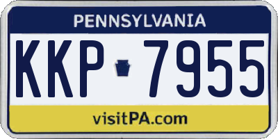 PA license plate KKP7955