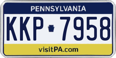 PA license plate KKP7958