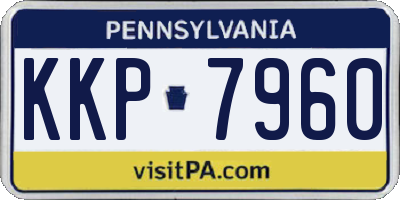 PA license plate KKP7960