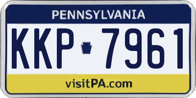 PA license plate KKP7961
