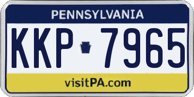 PA license plate KKP7965