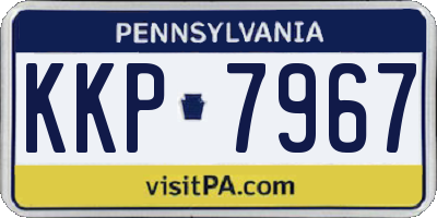 PA license plate KKP7967