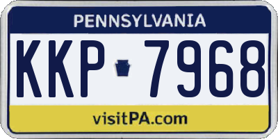 PA license plate KKP7968