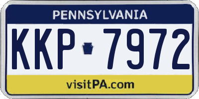 PA license plate KKP7972
