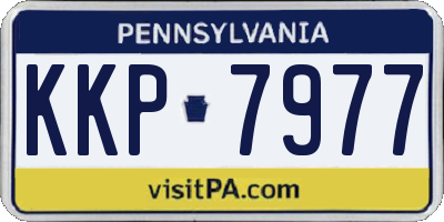 PA license plate KKP7977