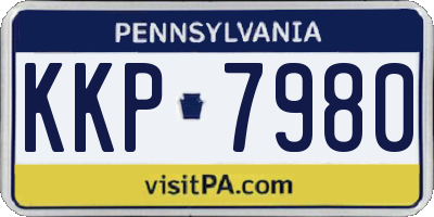 PA license plate KKP7980