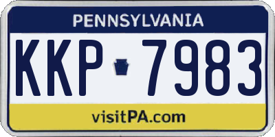 PA license plate KKP7983