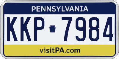 PA license plate KKP7984
