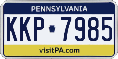 PA license plate KKP7985