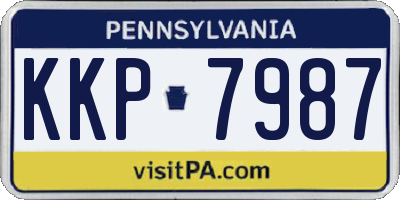 PA license plate KKP7987