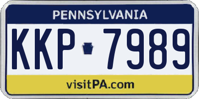 PA license plate KKP7989