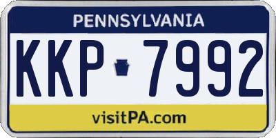 PA license plate KKP7992