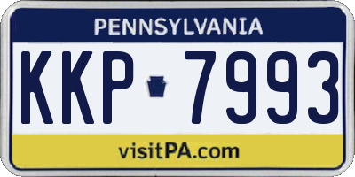 PA license plate KKP7993