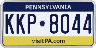 PA license plate KKP8044