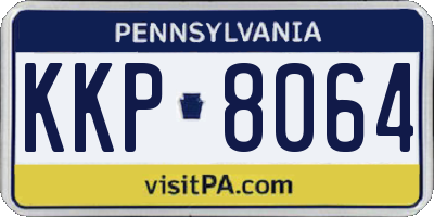 PA license plate KKP8064