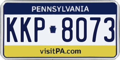 PA license plate KKP8073