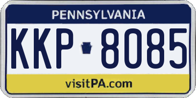PA license plate KKP8085