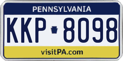PA license plate KKP8098