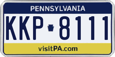 PA license plate KKP8111