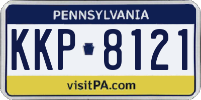 PA license plate KKP8121