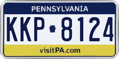 PA license plate KKP8124