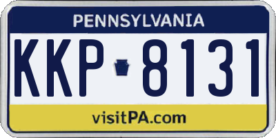 PA license plate KKP8131