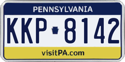 PA license plate KKP8142