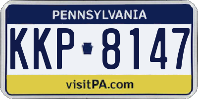 PA license plate KKP8147