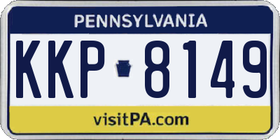 PA license plate KKP8149