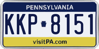 PA license plate KKP8151