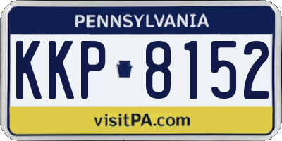 PA license plate KKP8152