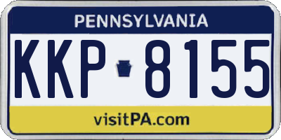 PA license plate KKP8155