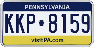 PA license plate KKP8159