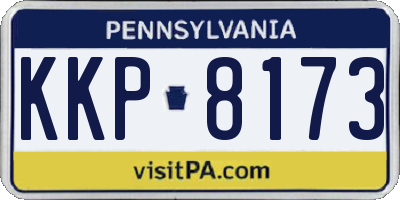 PA license plate KKP8173