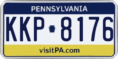 PA license plate KKP8176