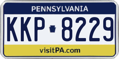 PA license plate KKP8229
