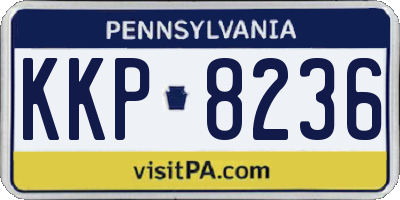 PA license plate KKP8236