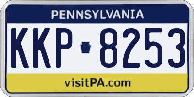 PA license plate KKP8253