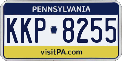 PA license plate KKP8255