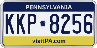 PA license plate KKP8256