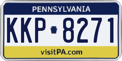 PA license plate KKP8271